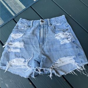 American Eagle Distressed Denim Shorts